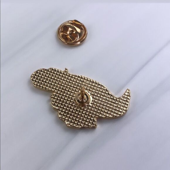 Black Sparrow Enamel Pin / Brooch - Picture 3 of 4